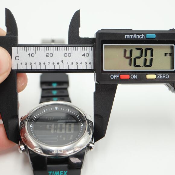 Relic by Fossil Black Digital Watch 42mm Alarm Chrono Timer w New Battery - Picture 2 of 15